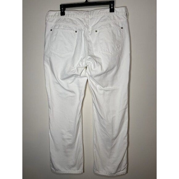 OLD NAVY White Diva Jeans Denim Pants Distressed Size 14 - Picture 4 of 9